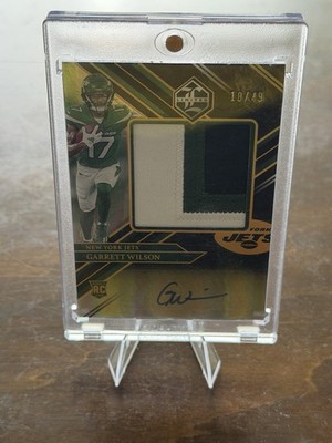 2022 Panini Limited - Rookie Patch Autographs Jumbo Garrett Wilson #152 /49