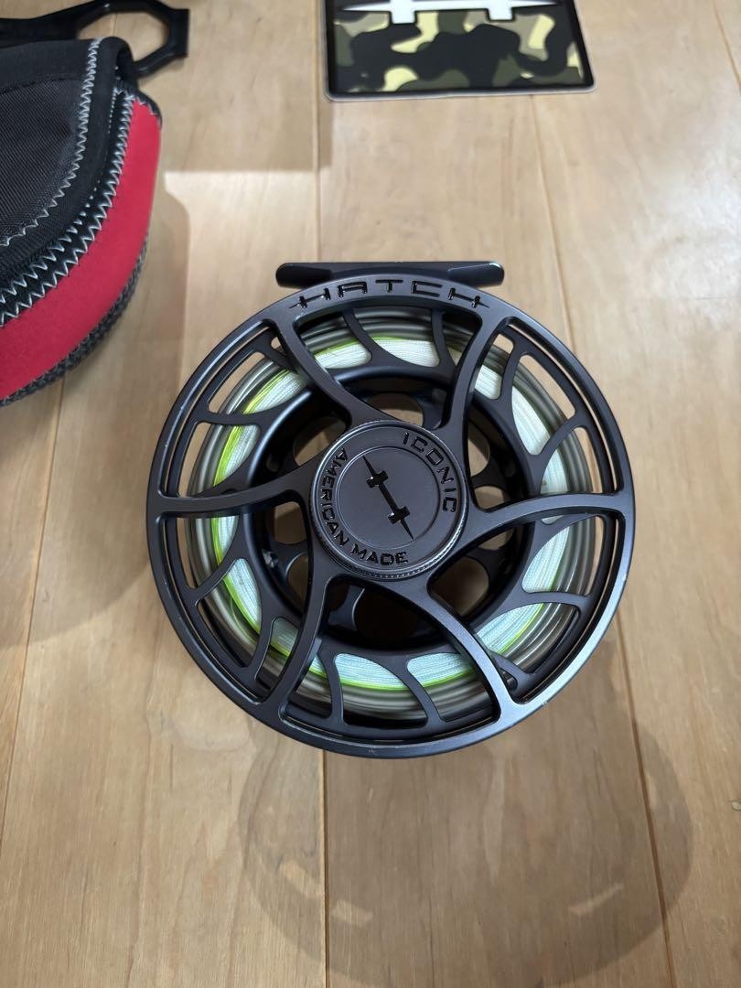 hatch Iconic 11+ LA Gray/Black Fly Fishing Reel | eBay