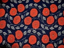 100 Indian Cotton Fabric Hand Block Print Floral Craft Sewing Fabric By 5 Yard