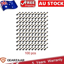 100x Car Auto TR 413 Snap In Tyre (Tire) Valve Rubber Tubeless Short Valve Black