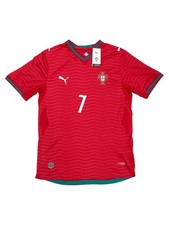 Portugal 2026 World Cup Cristiano Ronaldo 7 Soccer Jersey Red Size L