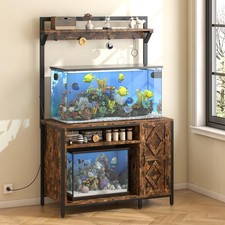 40-50 Gallon Diamond Fish Tank Stand with Power Outlet, Heavy Duty Aquarium C...