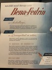 Bena-Fedrin Nasal Preparation Fold-Out Advertising Brochure Insert — photo 3