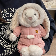Bashful Bunny Snow Suit Medium   pink - OUTFIT ONLY    Plush NOT Included