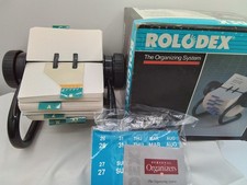 ROLODEX 500 CARD METAL ROTARY FILE VTG NEW IN BOX ORGANIZING SYSTEM MODEL. 5024X