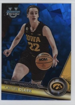 2023-24 Bowman U Chrome Sapphire Caitlin Clark #34 1t1d