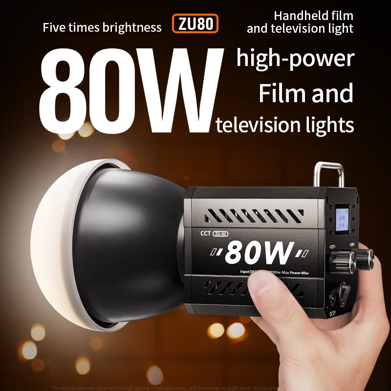 ZU80/ZU60 Photo Studio Light COB Bi-Color 2500-8500K CRI≥95 TLCI≥97 with Diffuse - Image 2 of 4