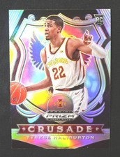 2020 Panini Prizm DRAFT PICKS Tyrese Haliburton Rookie Silver CRUSADE #90