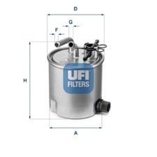 UFI Kraftstofffilter 55.394.00 Filtereinsatz für T30 CABSTAR F24W NISSAN TRAIL 1