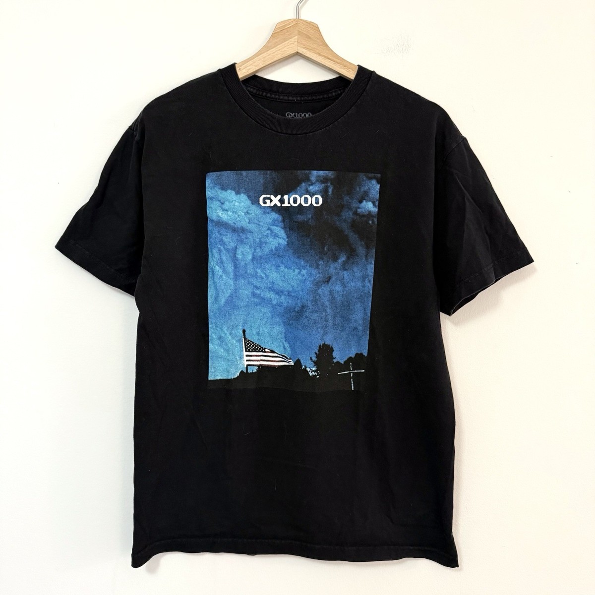 GX1000 Skateboarding Flag Cross Graphic Tee – Medium | eBay