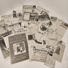 30 Larger Antique Victorian ads early 1900s magazine quarter page and column ads