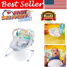 Comfortable Baby Bouncer with Safari Theme - Washable Lightweight Design