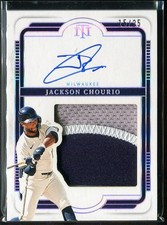 2025 Jackson Chourio Panini National Treasures Silhouette Auto /25 #SL-JCH