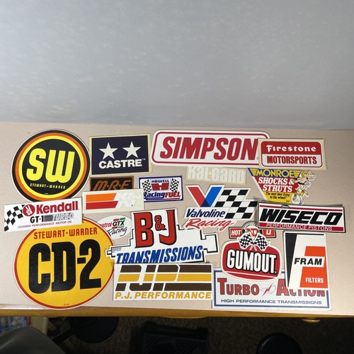Vintage Automotive Pro Racing Decals Stickers Unique Events Rare Lot ...