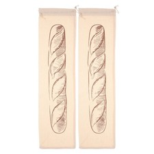 2 Pcs À Pain Réutilisable Sacs En Lin Réutilisables Tissu Faits Maison