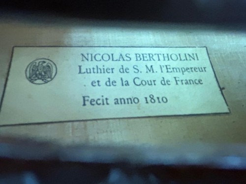 French 4/4 Violin Nicolas Bertholini Luthier de S.M. L'Empereur - Picture 5 of 15