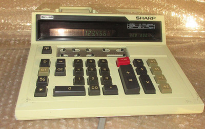 Vintage Sharp Compet CS-2187 Desk Calculator RARE -Powers On