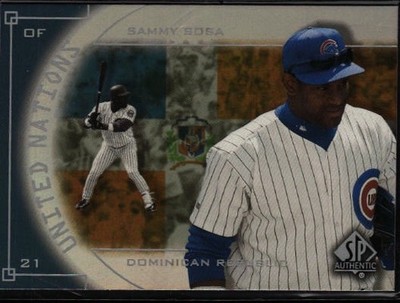 2000 SP Authentic: United Nations #UN1 Sammy Sosa E549