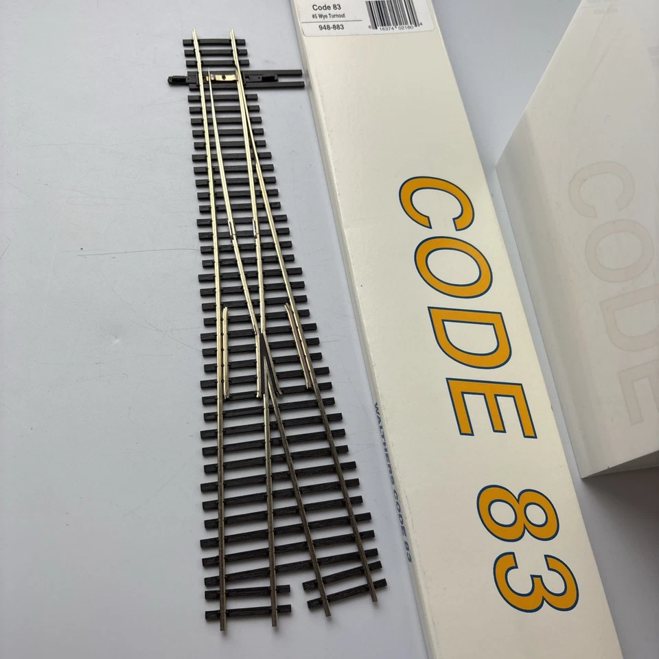 HO Walthers 948-883 Code 83 #5 Wye Turnout Nickel Silver NIB - Image 3 of 4