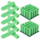 100 Pcs Plastic Expansion Tube Anchors for Drywall Heavy Duty Screws