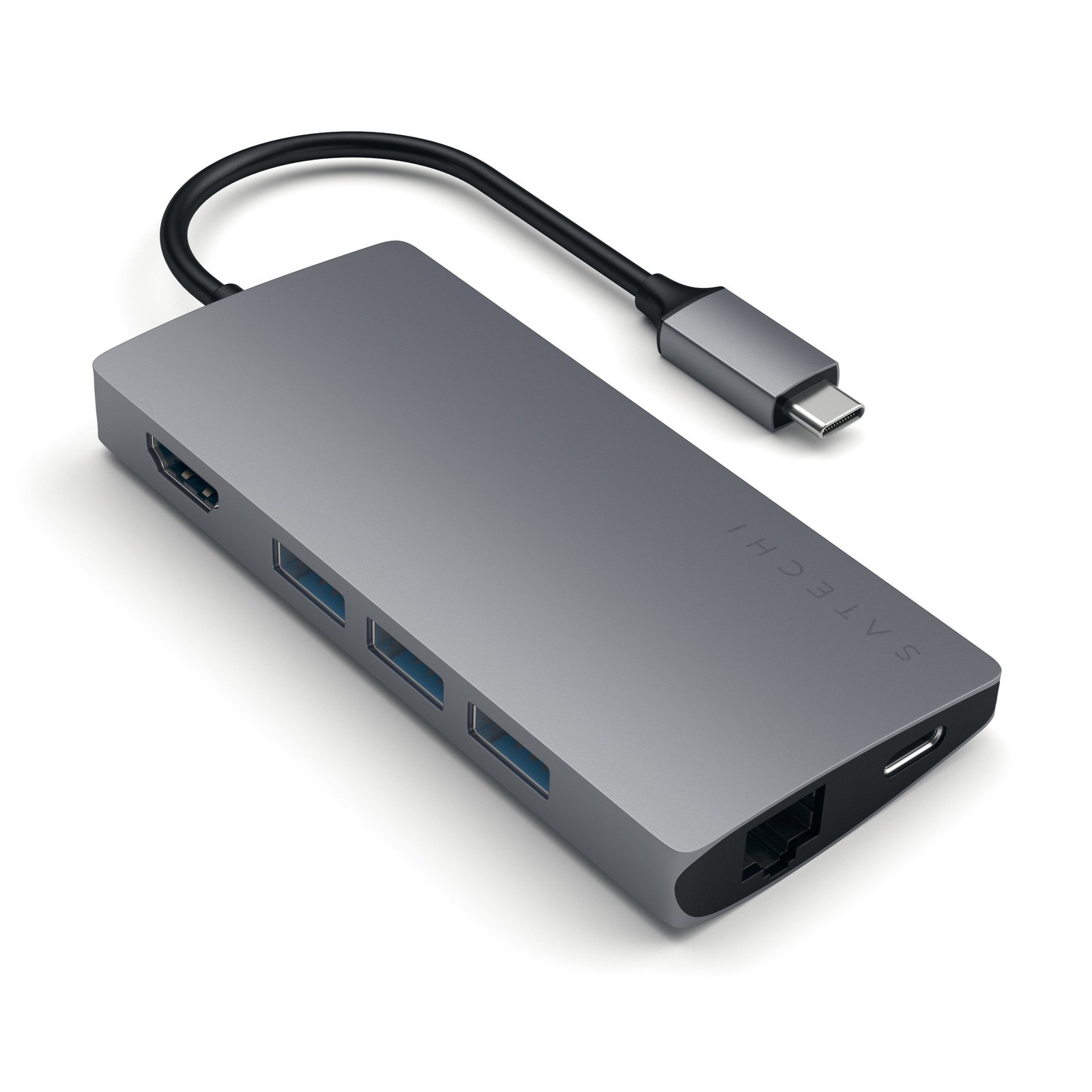Satechi Type-C Multiport Adapter 4K Ethernet V2 Space Grey