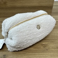 Lululemon Feeling Ready Pouch NWT White and Gold