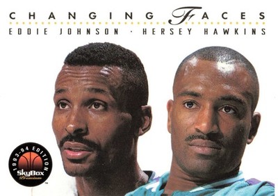 Eddie Johnson Hersey Hawkins 1993 SkyBox Premium Changing Faces #294