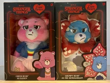 Stranger Things CareBears-Grumpy Bear Demogorgon &Cheer Bear Eleven-12 Inch-New!