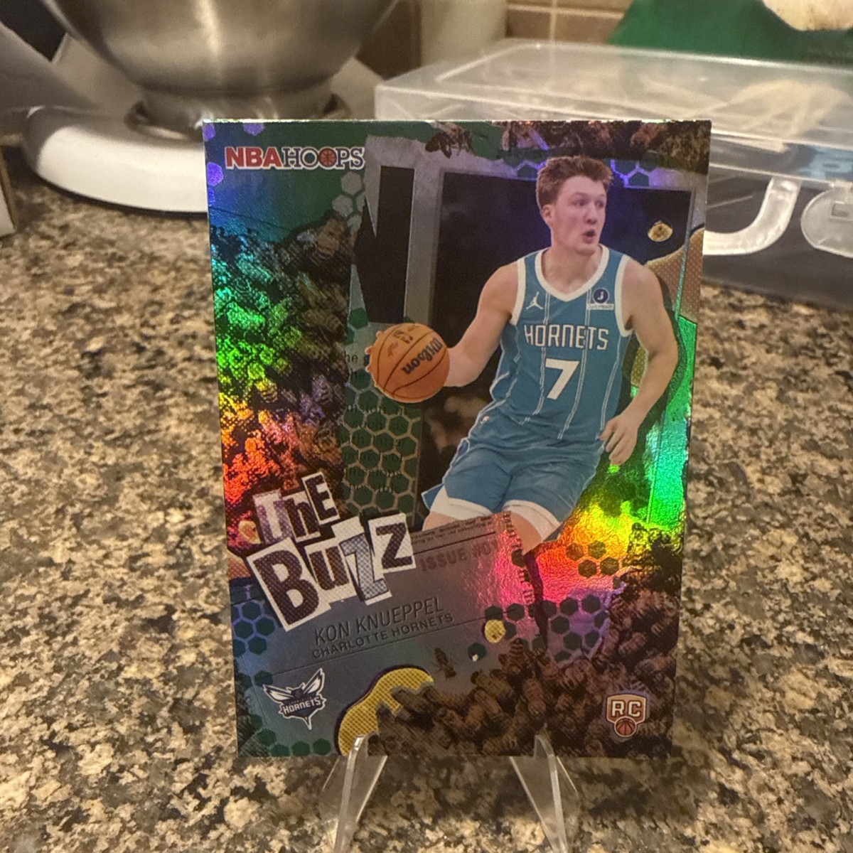 2025-26 Topps NBA Hoops KON KNUEPPEL RC The Buzz Insert Green Holo