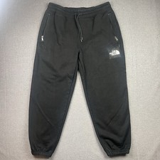 The North Face Large Men  s Fleece Heavyweight Sweatpants Pockets Black