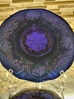 Antique Fenton  Cobalt Blue/Shows Purple Dragon/Lotus 8.5in  Ice-cream Bowl — photo 3