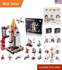 Interactive 566 PCS STEM Space Shuttle Kit - Perfect Gift for Young Explorers