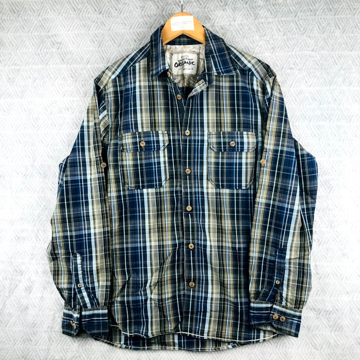 Chemise 100 % coton à carreaux