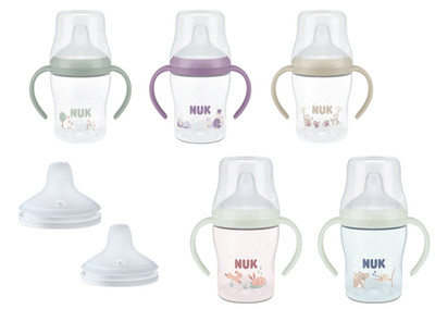 NUK PERFECT MATCH TRINKLERNFLASCHE 150ml mit Griffe ab 6 Monate +