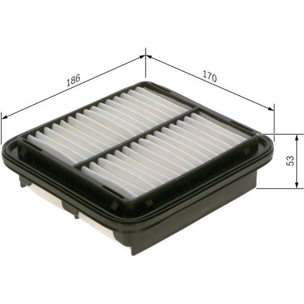 Bosch 1 987 429 164 Luftfilter FüR Daihatsu Toyota Staubpartikelfilter-image