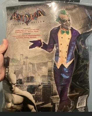 JOKER Costume Batman Arkham Asylum Rubies Adult Men s XL Halloween DC BRAND NEW