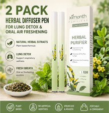 2 Pack Ximonth Herbal Diffuser Pen, Lung Deto...