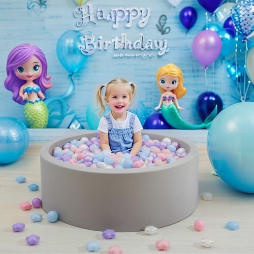 Ball Pit Balls for Toddlers Phthalate-Free BPA-Free Non 100 balls A Mix Colors - Photo 6/7