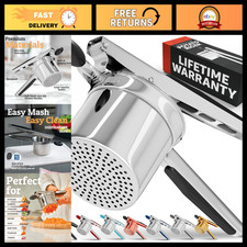Heavy Duty 15oz Potato Ricer & Masher - Stainless Steel Kitchen Tool for Perfect