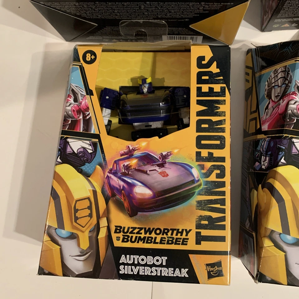 Transformers Buzzworthy Bumblebee Lot Of 4 Bonecrusher JAZZ Silverstreak Hasbro - Image 4 of 4