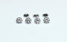 2 mm White Diamond Cut Moissanite Loose Gemstone, Faceted Stone For Jewellery