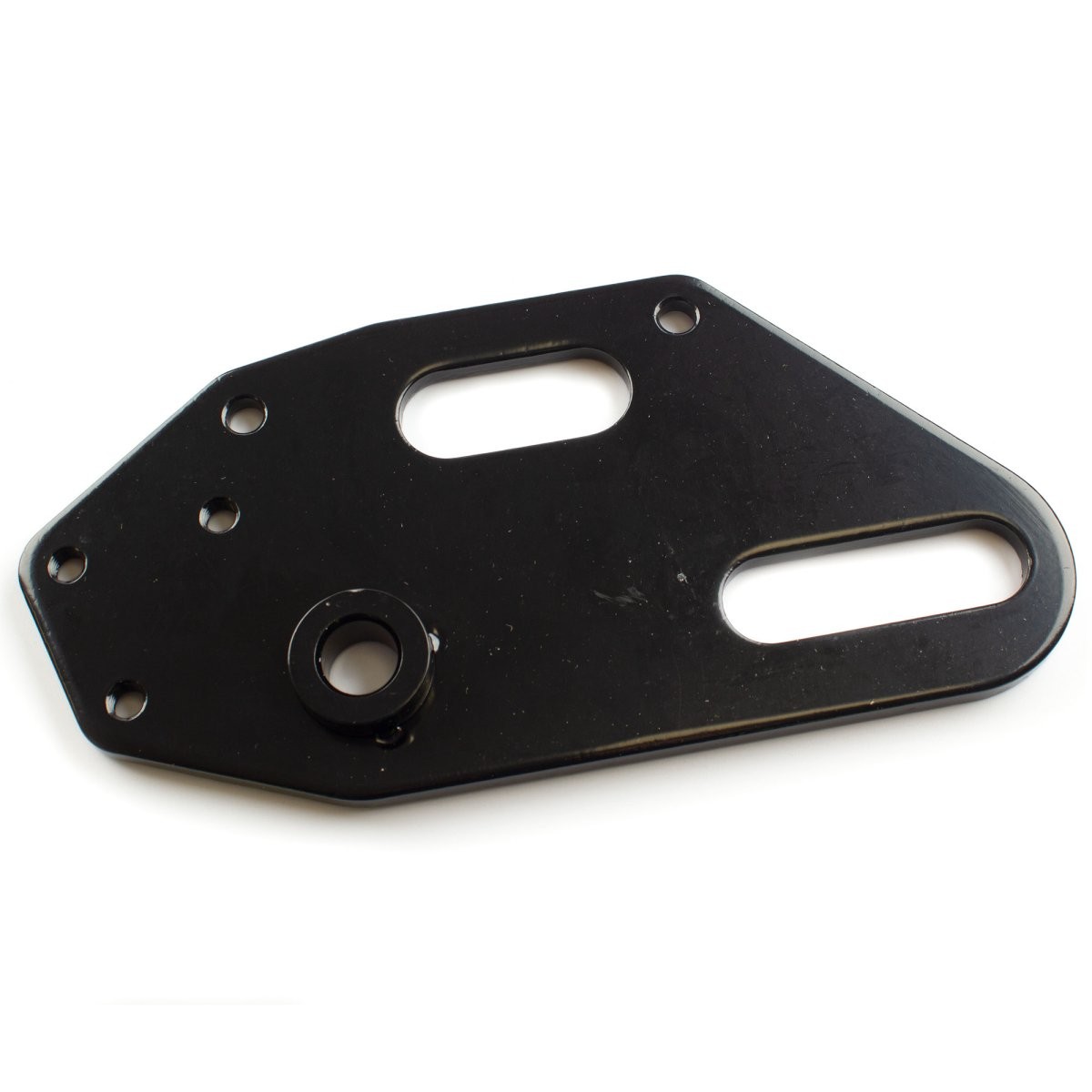 Scooter Rear Brake Caliper Mounting Bracket Powder-Coated Black Steel BRCKT047