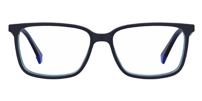 Polaroid D 394 Eyeglasses Men 0ZX9 Blue Azure Rectangle 55mm New 100% Authentic