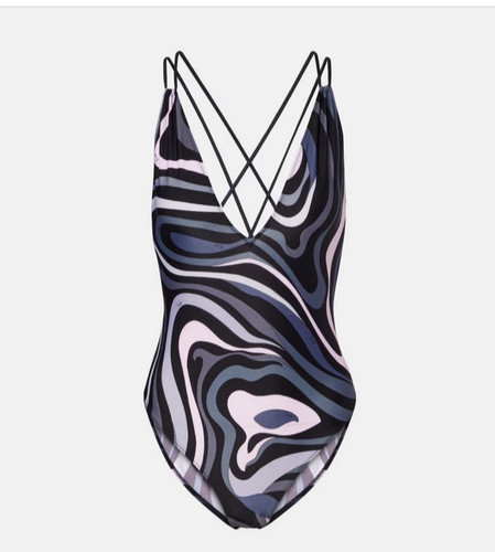 Emilio Pucci Marmo One-Piece Swimsuit - Women's Size S 