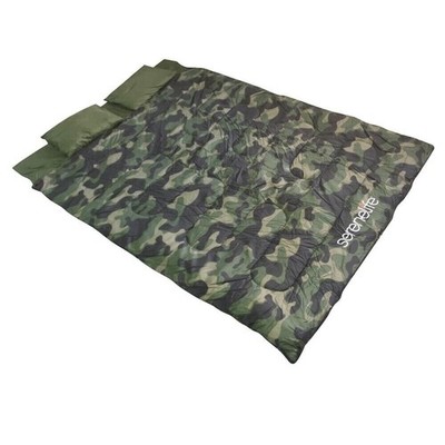 SereneLife Rectangular 2-Person Sleeping Bag W/Sturdy&Waterproof Polyester Shell
