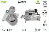 Anlasser Starter Valeo Origins - New O.E. Technologie 446522 FüR Mazda Ford 12V