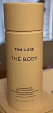 Tan-Luxe The Body Illuminating Self-Tan Drops Light-Medium, 1.69 oz, 50ml NWOB