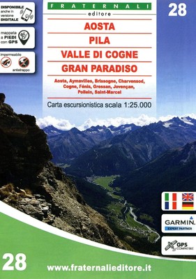 Aosta - Pila - Valle di Cogne - Gran Paradiso | 1:25000 | Italienisch | 2019