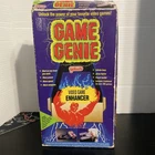 Vintage Nintendo Nes Game Genie Gold Video Game Enhancer + Box + Manual Booklet