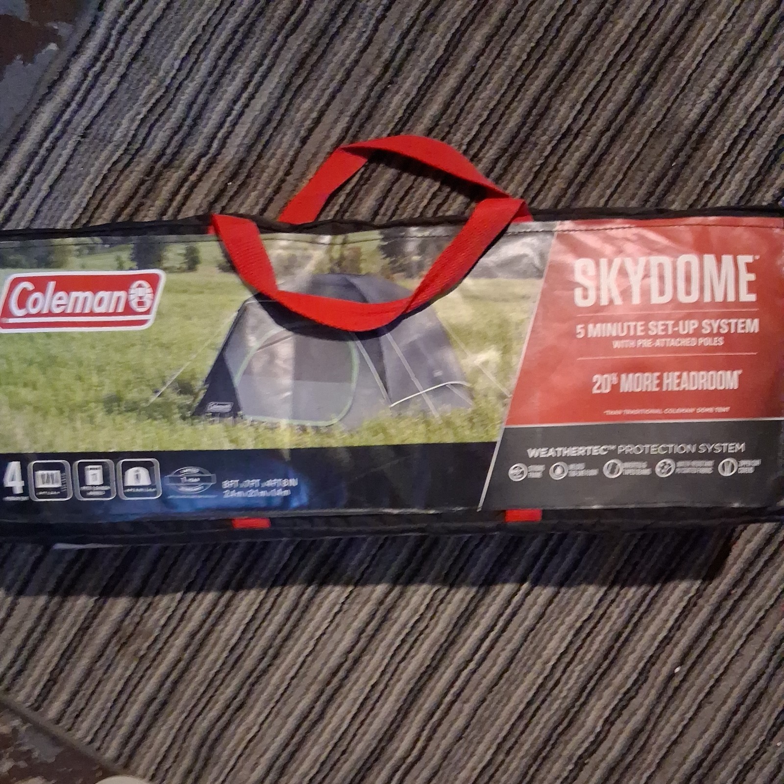 Coleman Skydome 4-Person Camping Tent Weatherproof Rainfly SAME DAY SHIP